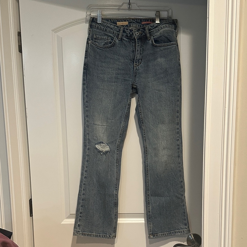 Pilcro Classic Blue Distressed Jeans